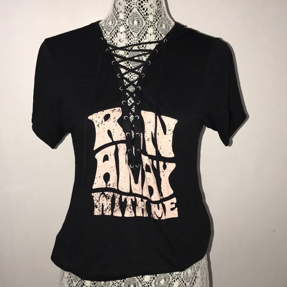 Express Tops - Express tie up t shirt